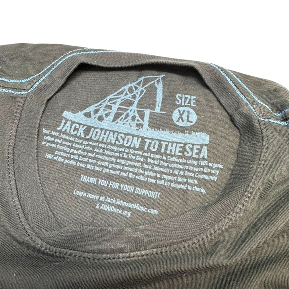 Jack Johnson To The Sea 2010 World Tour Black Shirt XL Limited Edition - Picture 4 of 6